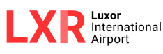 Logotipo del aeropuerto de Luxor, logotipo de lxr